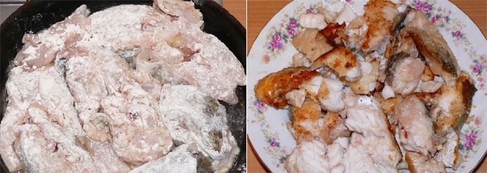 Обжаренная рыба