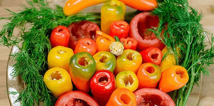 Перец фаршированный с овощами пошаговое фото Перец фаршированный с овощами пошаговое фото