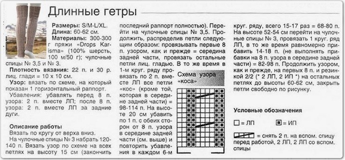 Гетры связанные спицами с описанием связать Гетры связанные спицами с описанием связать