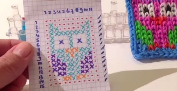 Схема плетения из резинок на рогатке фигурки Схема плетения из резинок на рогатке фигурки