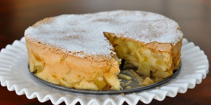 Рецепт шарлотки на сковородке