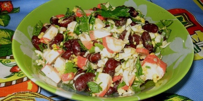 Салат с крабовыми палочками - рецепты с фото