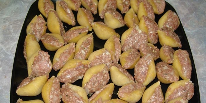 Крупные макароны фаршированные фаршем в духовке пошаговый рецепт с Крупные макароны фаршированные фаршем в духовке пошаговый рецепт с