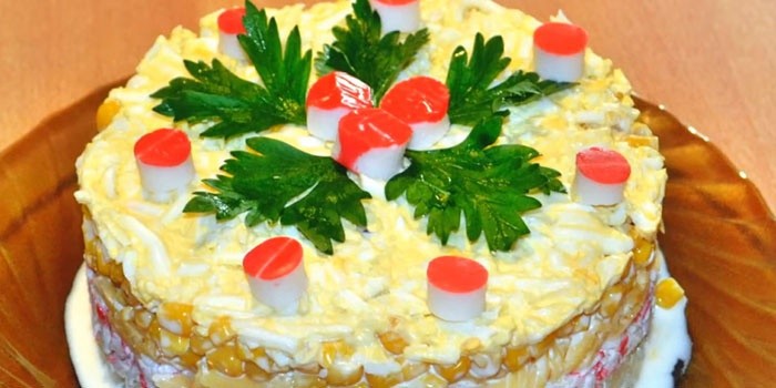 Салат из крабовых палочек рецепт постные 32