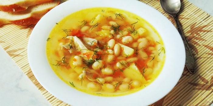Суп с фасолью рецепт с пошагово с курицей и картошкой Суп с фасолью рецепт с пошагово с курицей и картошкой