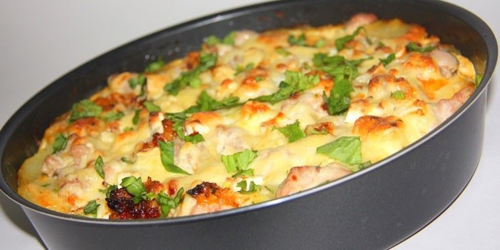 Запеканка курицей рецепты фото пошагово