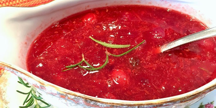 Как сделать из клюквы соус для мяса