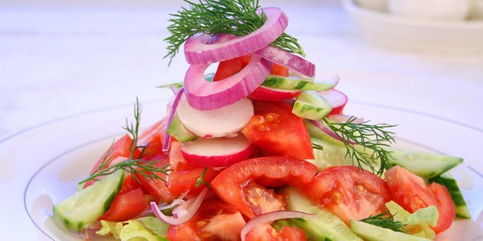 Овощной салат - рецепты с фото