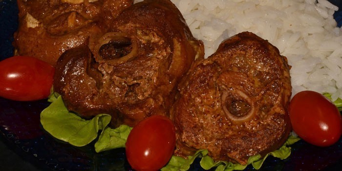 рецепт стейк голени индейки в духовке фото рецепт