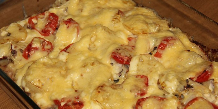 Рецепты картошки в духовке с мясом и луком Рецепты картошки в духовке с мясом и луком