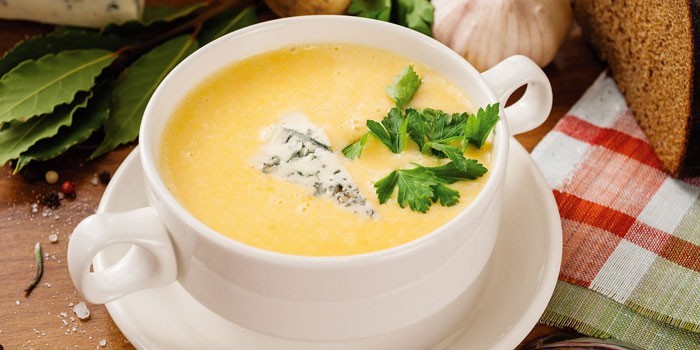 Суп-пюре из шампиньонов - рецепты с фото