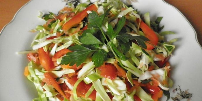 Салат из свежей капусты - рецепты с фото