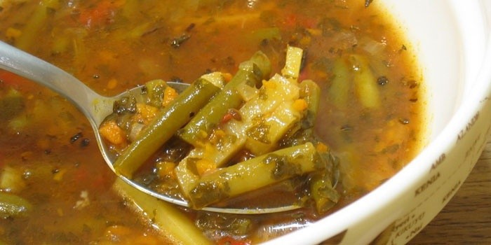Суп из фасоли стручковой рецепт