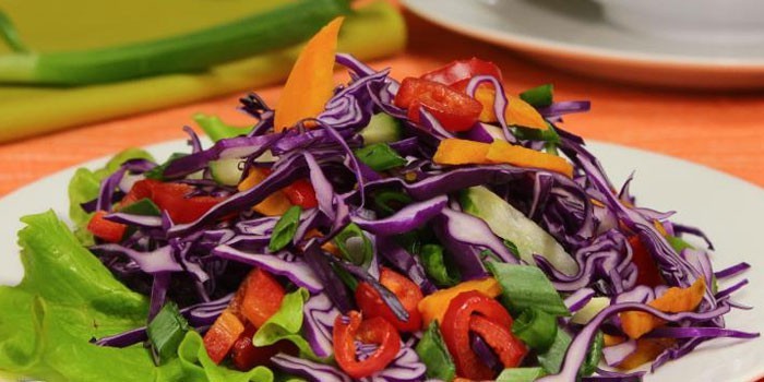Салат из краснокочанной капусты - быстрые и вкусные рецепты приготовления салата с уксусом или майонезом Салат из краснокочанной капусты - быстрые и вкусные рецепты приготовления салата с уксусом или майонезом