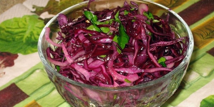 Салаты из красной капусты рецепты простые и вкусные