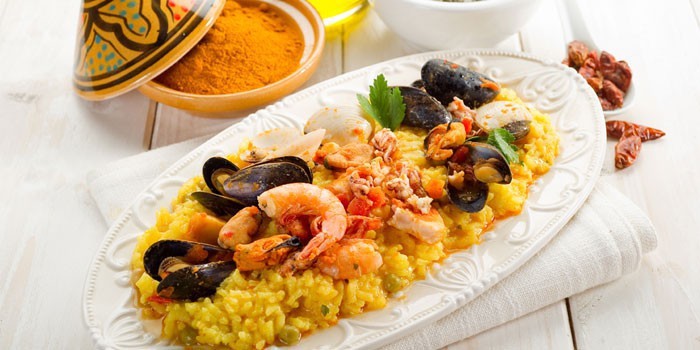 Паэлья с морепродуктами - рецепты с фото