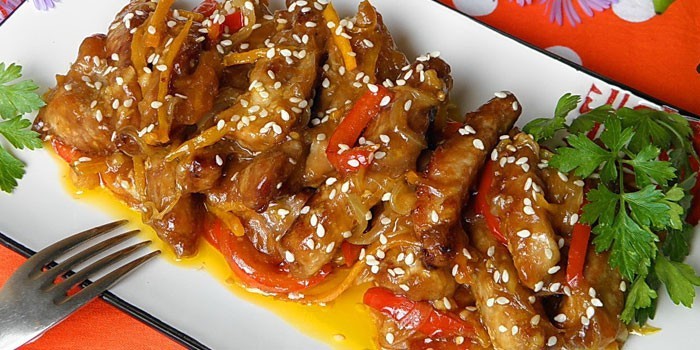 Кухня рецепт мяса в кисло-сладком соусе Кухня рецепт мяса в кисло-сладком соусе