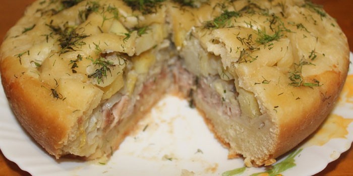 Как приготовить пирог с курицей и картошкой в духовке рецепт Как приготовить пирог с курицей и картошкой в духовке рецепт