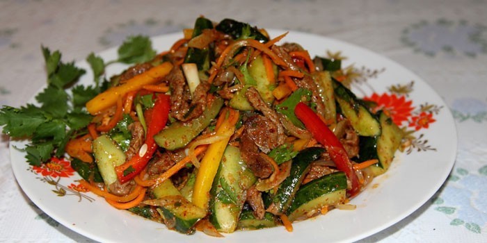 Корейские салаты с мясом рецепты Корейские салаты с мясом рецепты