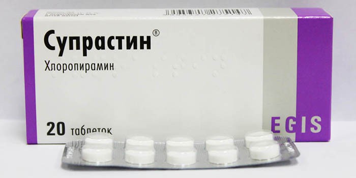 Таблетки Супрастин в упаковке