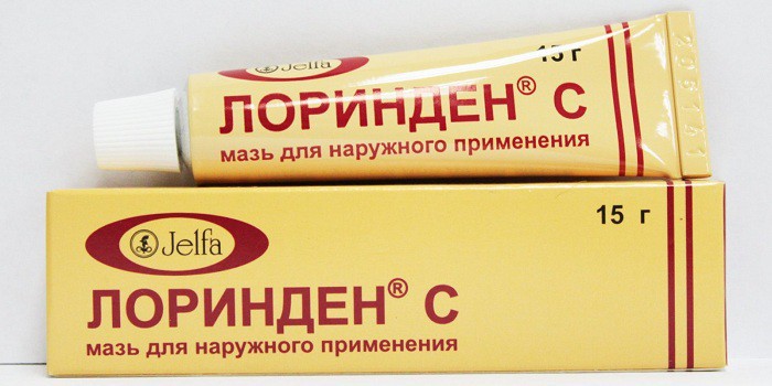 Мазь Лоринден-С в упаковке