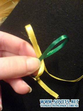 продеваем одну в другую