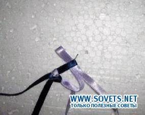 Подтягивание концов изделия