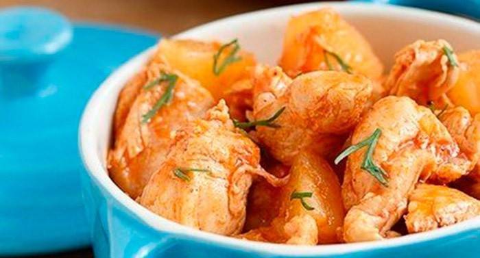 Филе курицы в томате без соли
