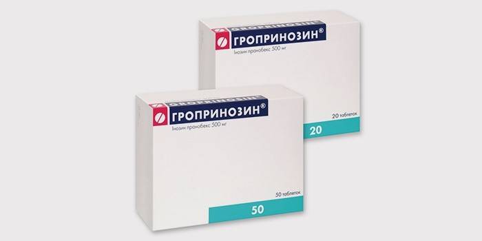 Гропринозин для лечения фарингита у взрослых