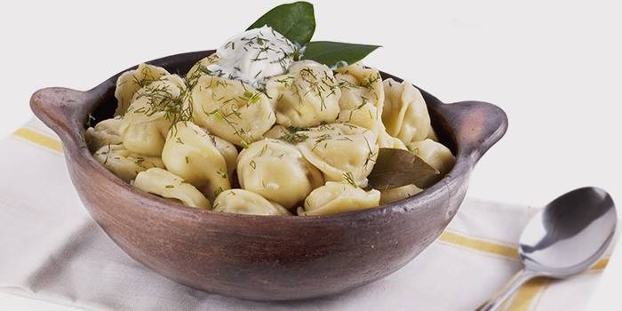 Пельмешки с грибами и зеленью