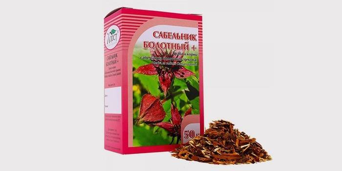 Корень сабельника болотного