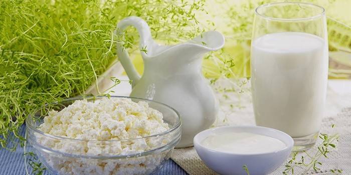 Молочные продукты для второго дня диеты Лесенка