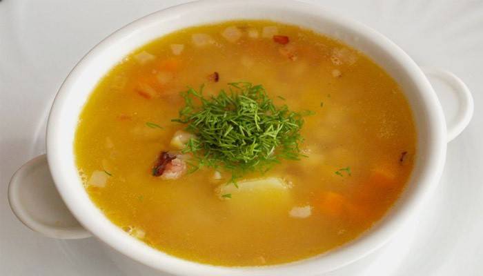 Гороховый суп с курицей