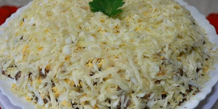Салат Мужской каприз с говядиной