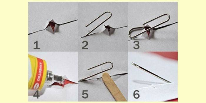 Крепление из скрепки