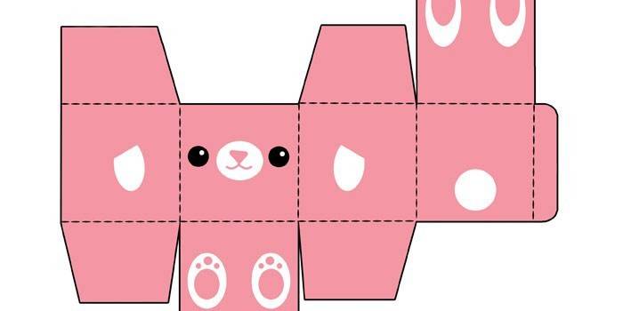 Схема подарочной коробки