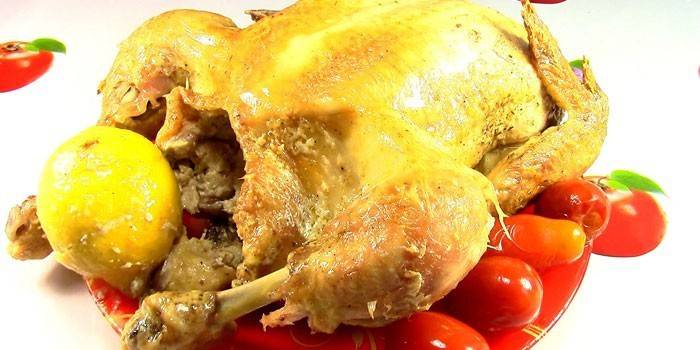 Курочка с лимоном внутри