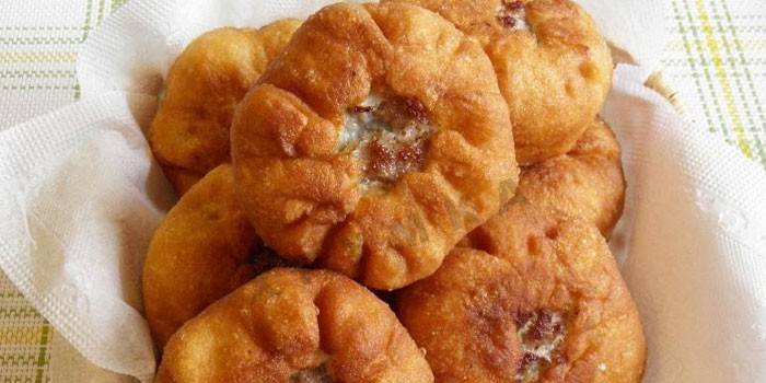 Готовые ленивые беляши с мясом