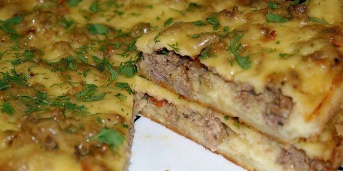 Картофельная запеканка с фаршем