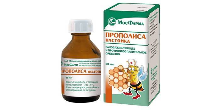 Настойка прополиса в упаковке