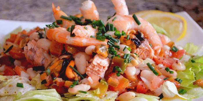 Рецепт с морепродуктами