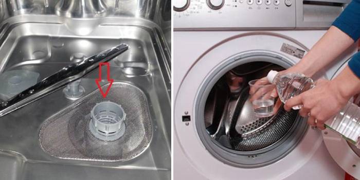 Снятие налета со стиральной и посудомоечной машины
