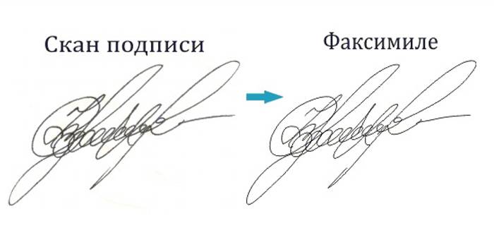 Отсканированная подпись