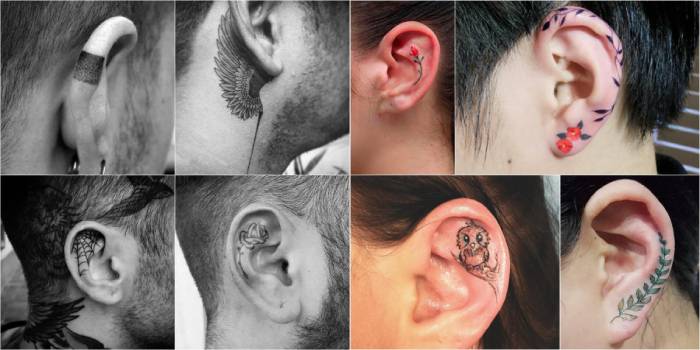Татуировки на ушных раковинах