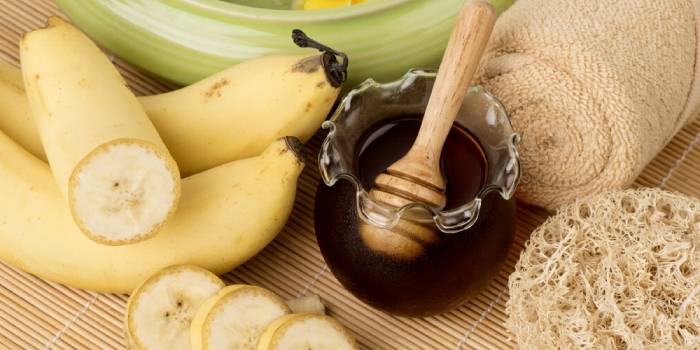 Ингредиенты для банановой маски для волос