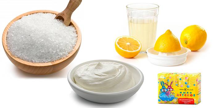 Ингредиенты для соляного скраба