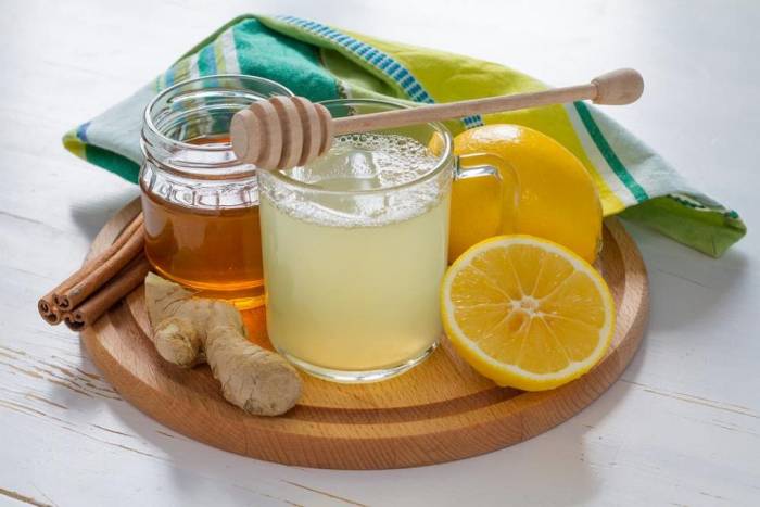 Мед и лимон для полоскания горла