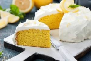 Рецепт лимонного бисквита с лимонным кремом