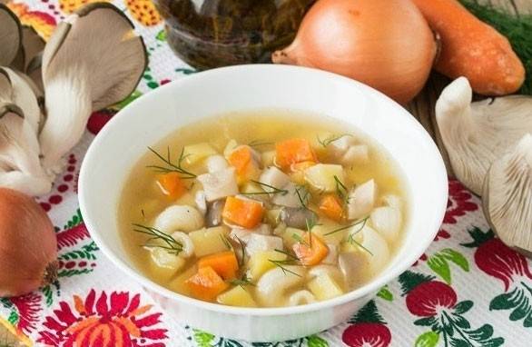 Суп из вешенок