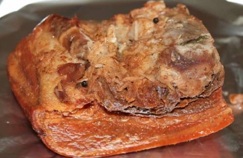 Грудинка в луковой шелухе